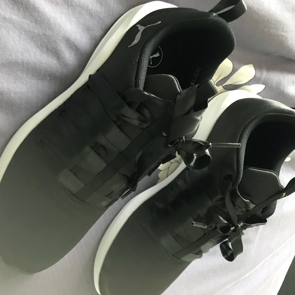 Satin puma sneakers